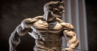 Greek god physique statue. (Image via Pinterest)